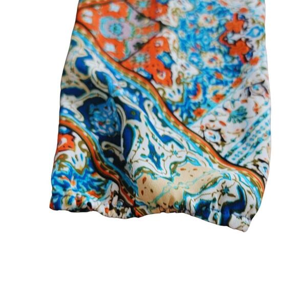 ZAC & RACHEL Mosaic Zip Up Boho Tunic Womens L Colorful Loose-Fitting Flattering - Picture 3 of 13